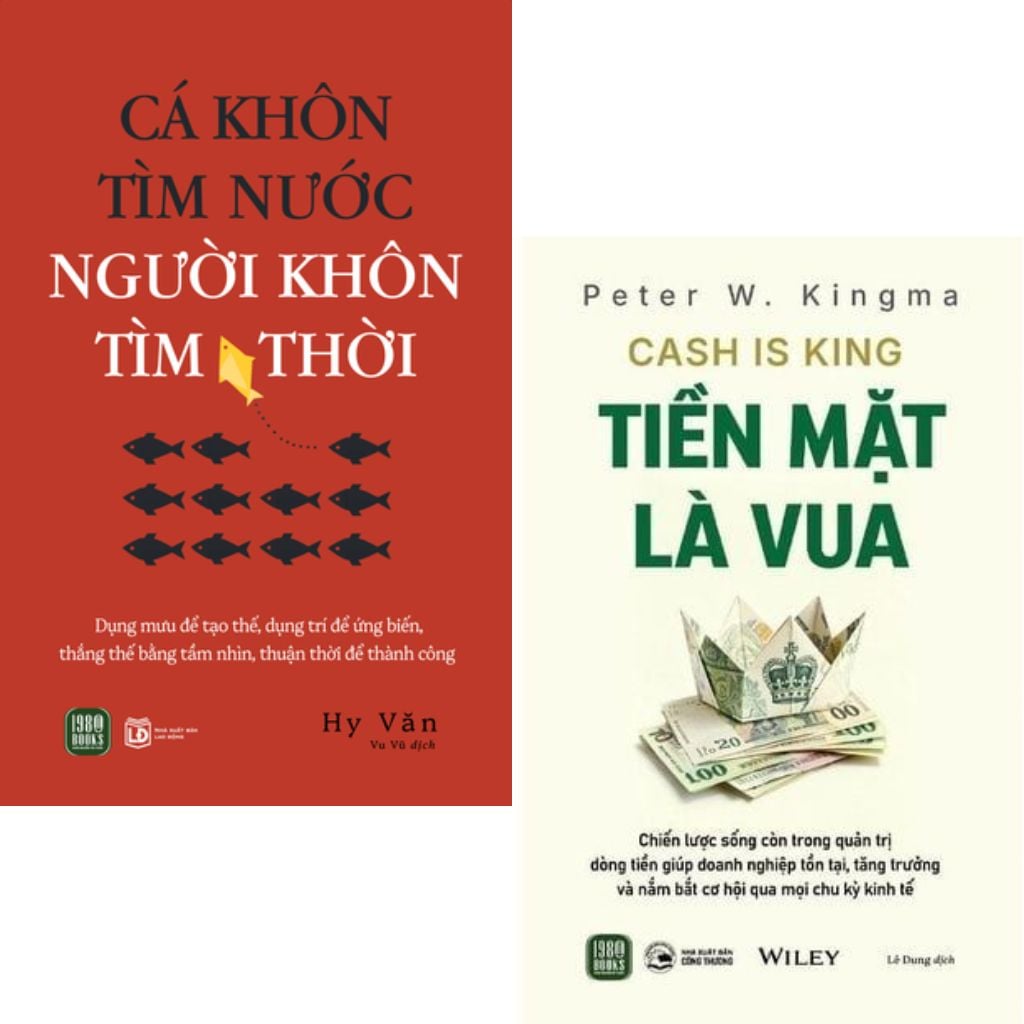 Combo 2 Cuốn Cá Khôn Tìm Nước - Người Khôn Tìm Thời + Tiền Mặt Là Vua