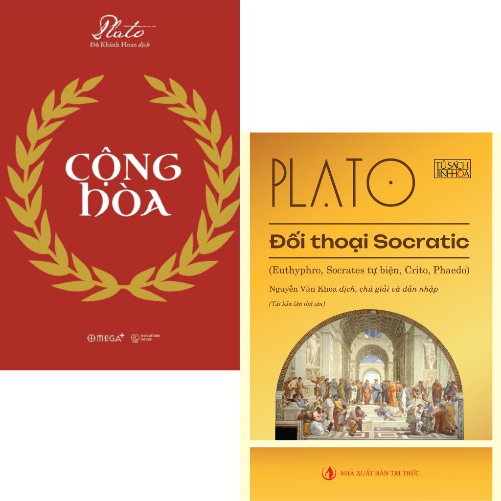 Combo 2 Quyển ( Cộng Hòa - Plato + Đối Thoại Socratic - Plato )