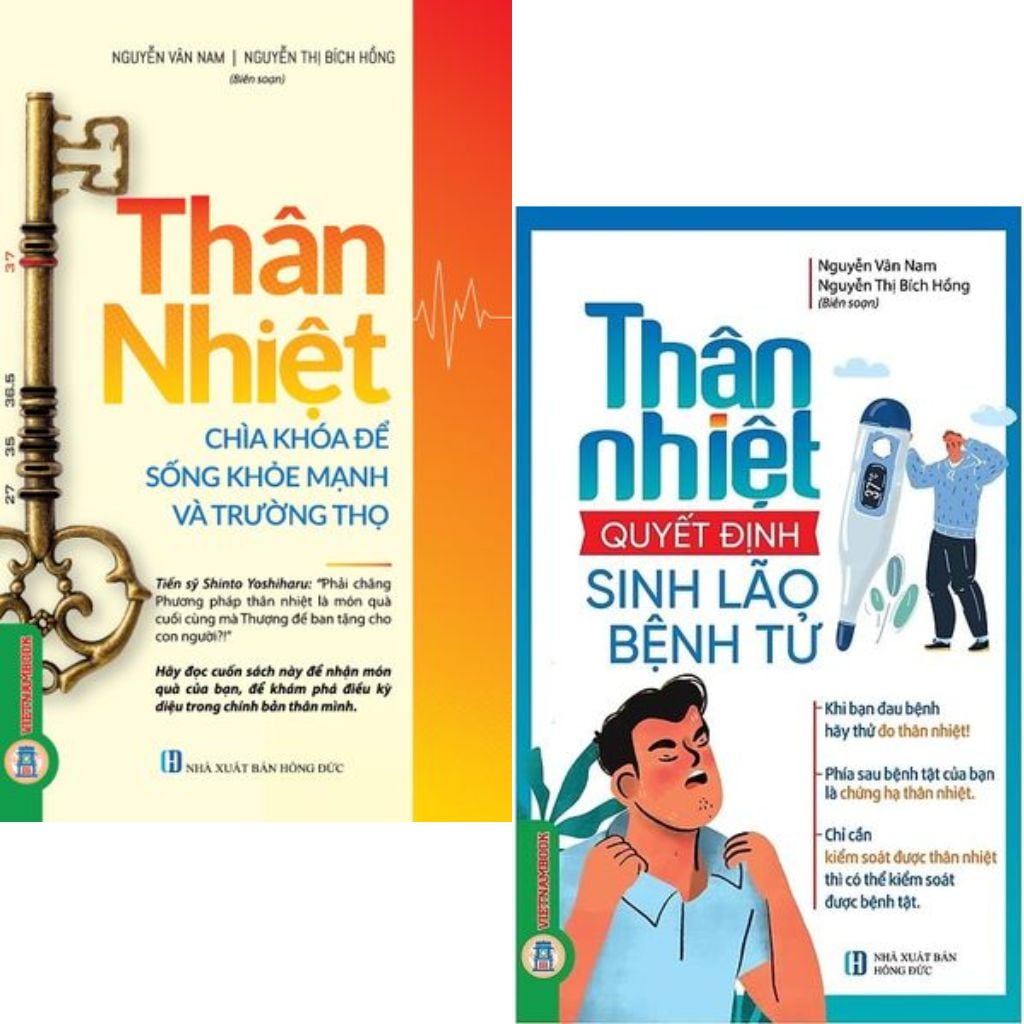 Combo 2 Cuốn Về Thân Nhiệt ( Chìa Khoá Để Sống Khoẻ Mạnh Và Trường Thọ + Quyết Định Sinh Lão Bệnh Tử )