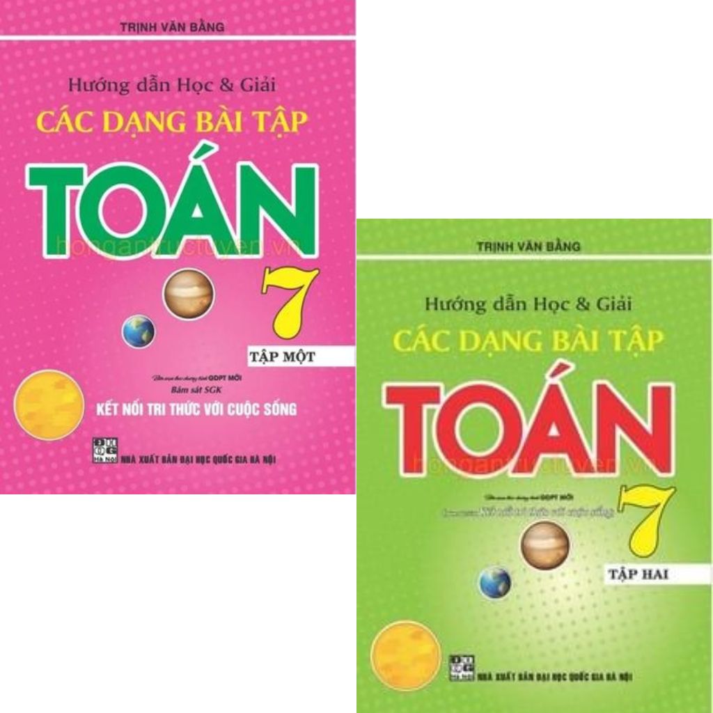 Combo 2 Cuốn Hướng Dẫn Học Và Giải Các Dạng Bài Tập Toán 7 Tập 1 + 2 (Bám Sát SGK Kết Nối Tri Thức Với Cuộc Sống) - Trịnh Văn Bằng