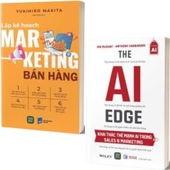 Combo 2 Cuốn The AI Edge - Khai Thác Thế Mạnh AI Trong Sales Và Marketing + Lập Kế Hoạch Marketing Bán Hàng