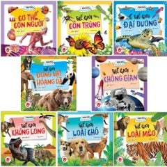 Combo 8 Cuốn Khám Phá Thế Giới Kỳ Diệu ( Cơ Thể Con Người + Thế Giới Côn Trùng + Thế Giới Đại Dương + Thế Giới Động Vật Hoang Dã + Thế Giới Không Gian + Thế Giới Khủng Long + Thế Giới Loài Chó + Thế Giới Loài Mèo )