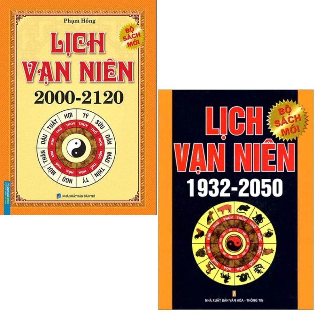 Combo 2 Cuốn Lịch Vạn Niên ( 1932-2050 +  2000-2120 )