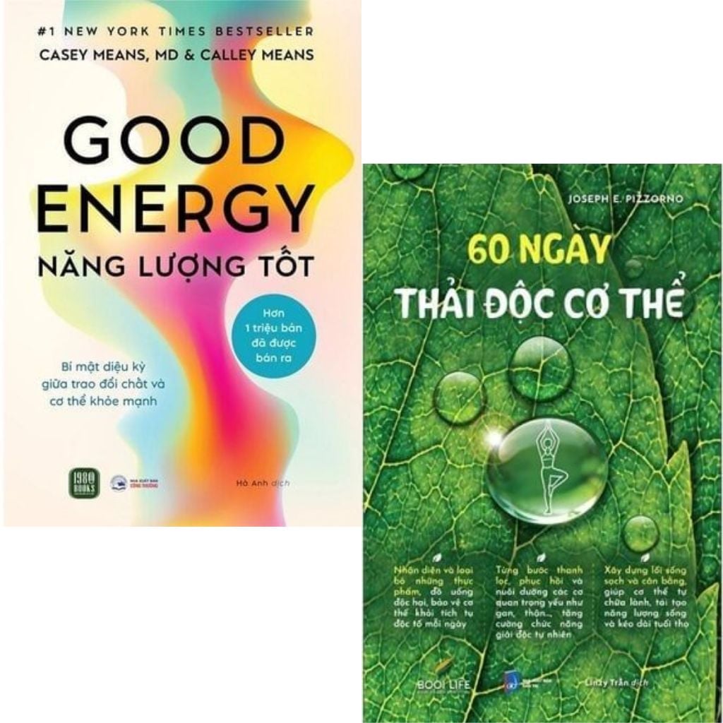 Combo 2 Cuốn Good Energy - Năng Lượng Tốt + 60 Ngày Thải Độc Cơ Thể