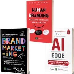 Combo 3 Cuốn Human Branding + The AI Edge + Brand Marketing