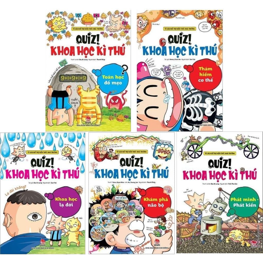 Combo 5 Cuốn Quiz! Khoa Học Kì Thú (Phần 2) - NXB Kim Đồng