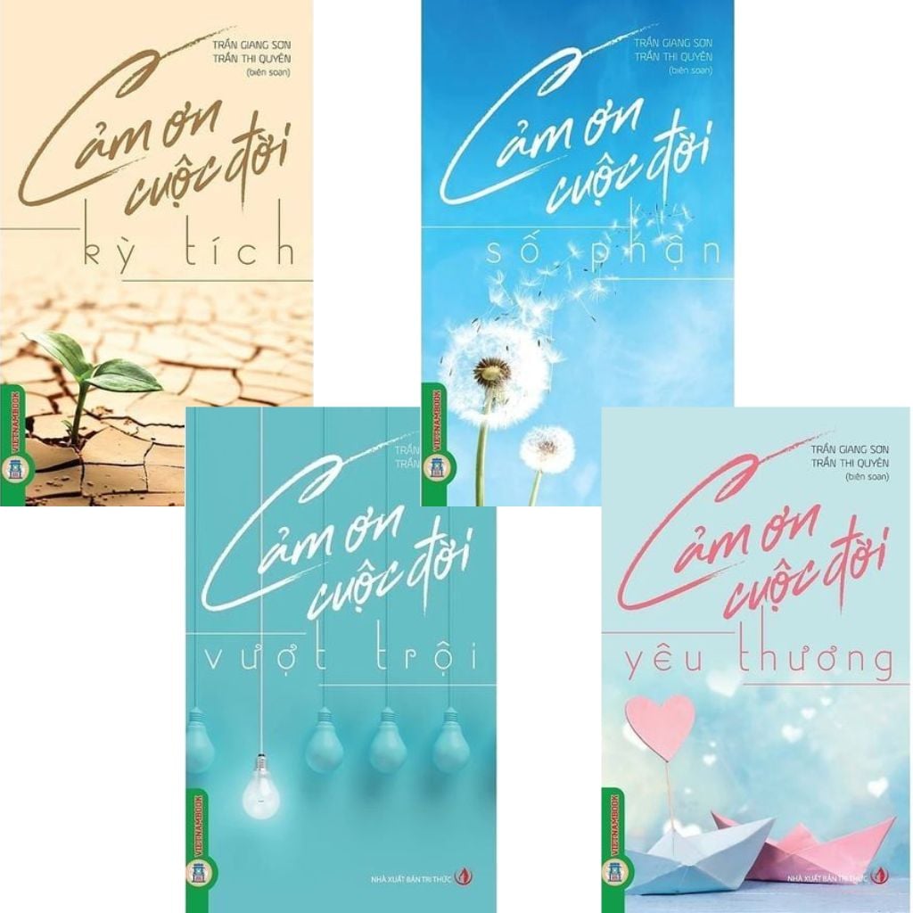 Combo 4 Cuốn Cảm Ơn Cuộc Đời ( Kỳ Tích + Số Phận + Vượt Trội + Yêu Thương )