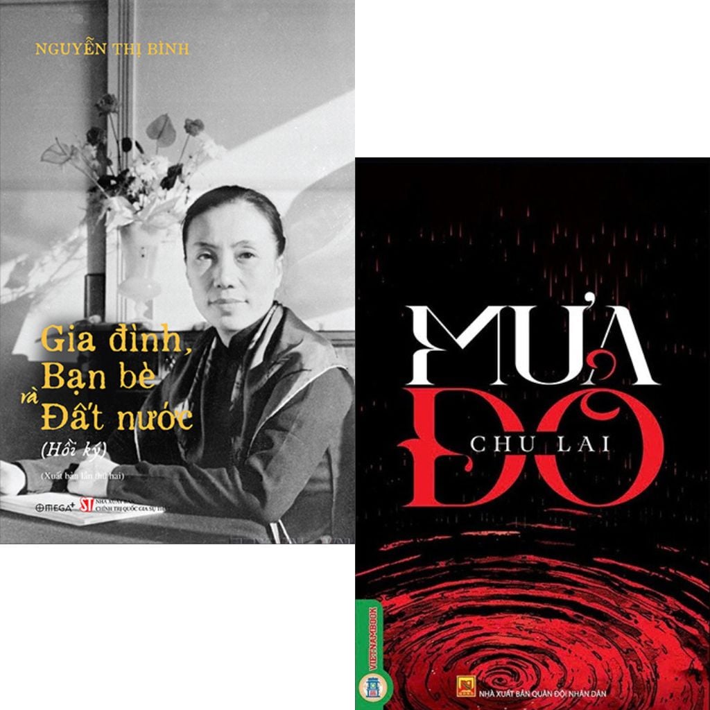 Combo 2 Quyển Mưa Đỏ + Gia Đình Bạn Bè Đất Nước ( Hồi Ký Nguyễn Thị Bình )