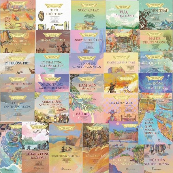  Bộ Sách Lịch Sử Việt Nam Bằng Tranh ( Bản Màu - 31 Tập ) 