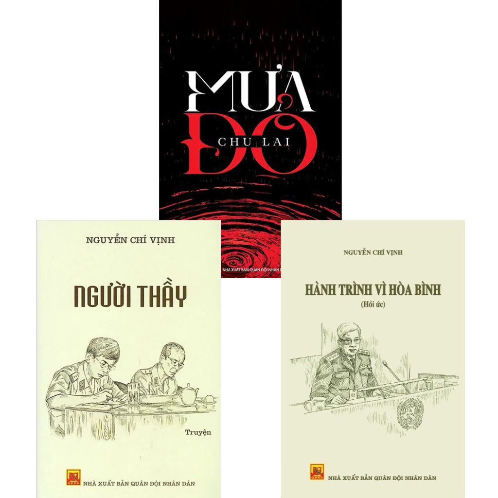 Combo 3 Quyển Mưa Đỏ + Người Thầy + Hành Trình Vì Hòa Bình
