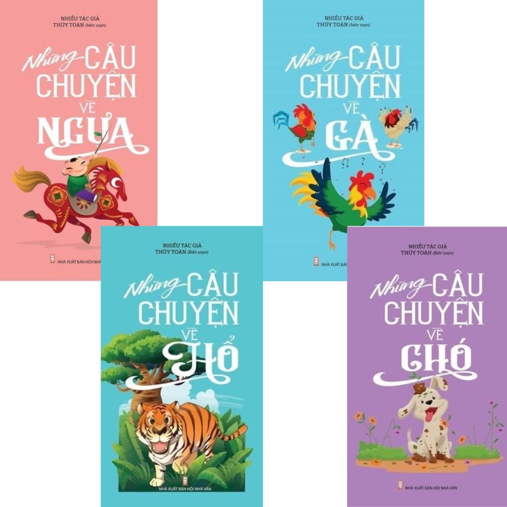 Combo 4 Cuốn Những Câu Chuyện Về ( Ngựa + Hổ + Gà + Chó )