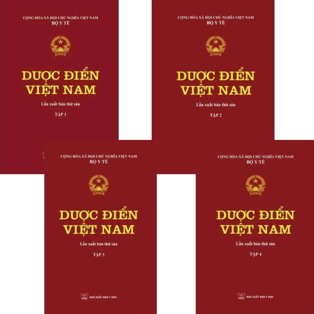 Trọn Bộ 4 Tập Dược Điển Việt Nam (Lần Xuất Bản Thứ 6) - Bộ Y Tế (Xuất Bản 2026)