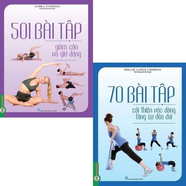  Combo 2 Cuốn 501 Bài Tập Giảm Cân Và Giữ Dáng + 70 Bài Tập Phát Triển, Cải Thiện Vóc Dáng, Tăng Sự Dẻo Dai 