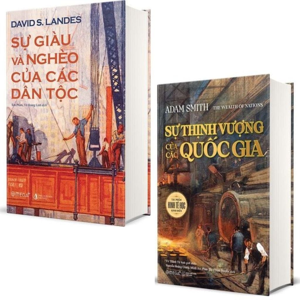 Combo 2 Quyển Sự Giàu Và Nghèo Của Các Dân Tộc + Sự Thịnh Vượng Của Các Quốc Gia - David S Landes, Adam Smith