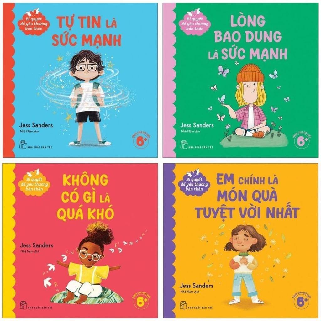 Combo 4 Cuốn Bí Quyết Để Yêu Thương Bản Thân ( Tự Tin Là Sức Mạnh + Lòng Bao Dung Là Sức Mạnh + Không Có Gì Là Quá Khó + Em Chính Là Món Quà Tuyệt Vời Nhất )