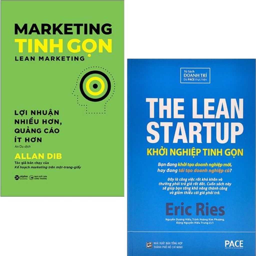 Combo 2 Cuốn Marketing Tinh Gọn + Khởi Nghiệp Tinh Gọn