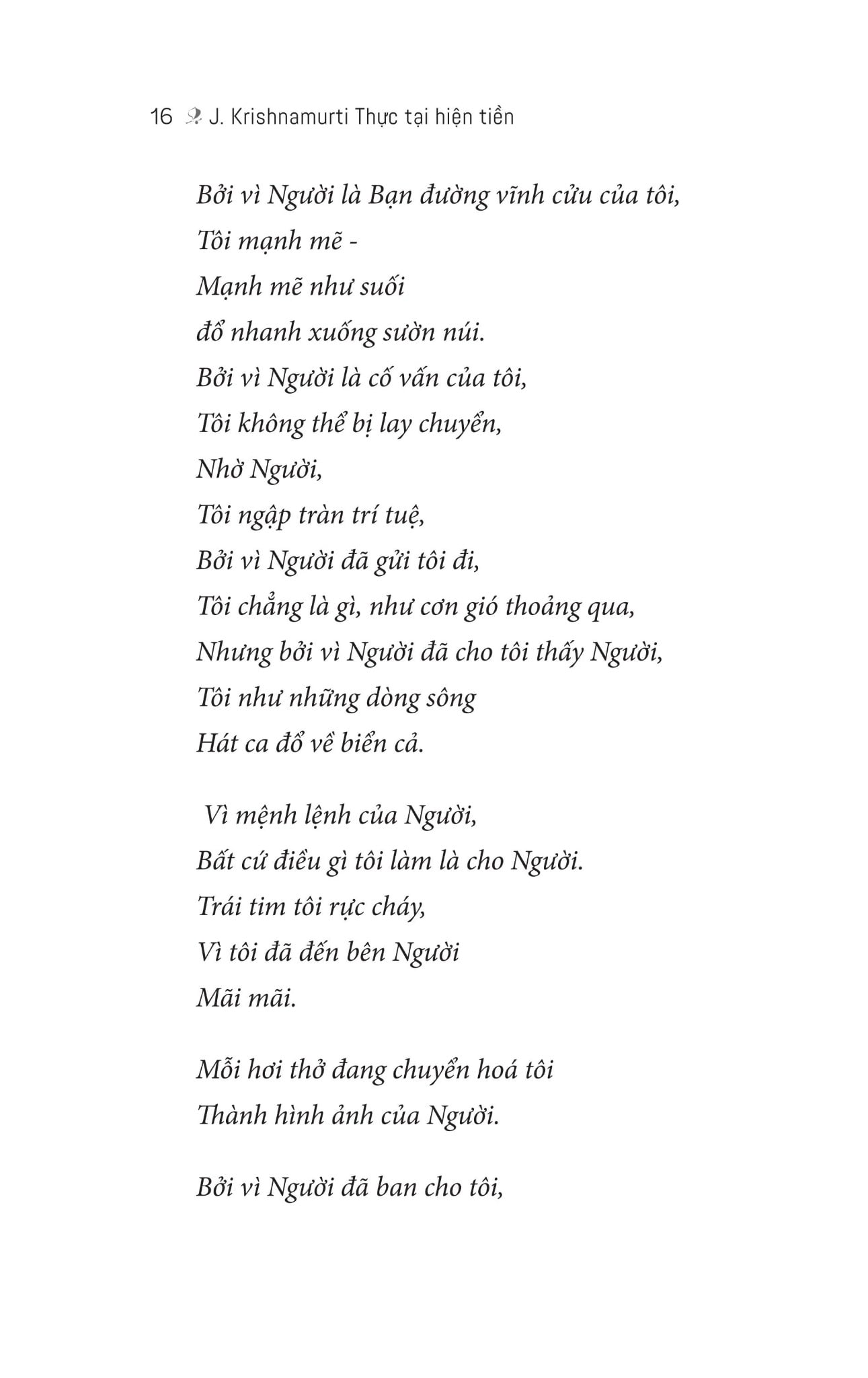 J. Krishnamurti Thực Tại Hiện Tiền - J. Krishnamurti