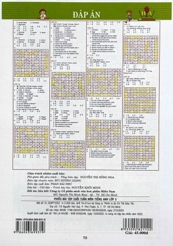 Phiếu Bài Tập Cuối Tuấn Môn Tiếng Anh Lớp 3 (Biên Soạn Theo Chương Trình Gdpt Mới) - Nguyễn Hoàng Thanh Ly