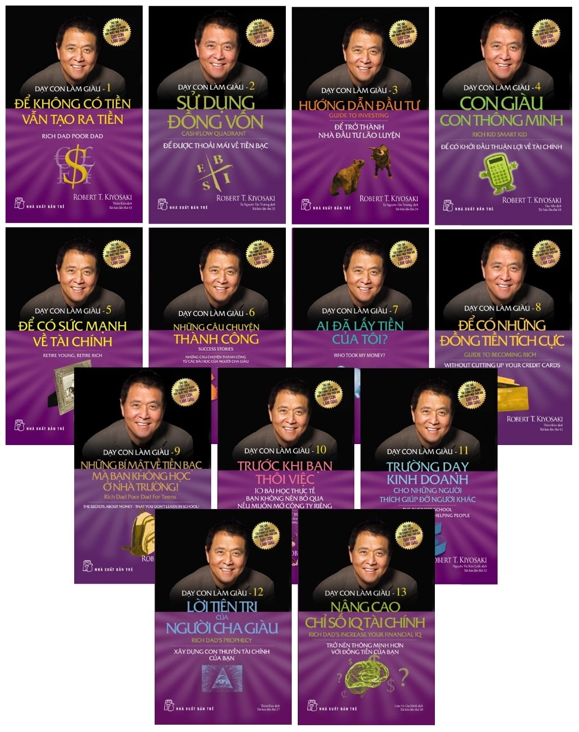 Combo Trọn Bộ 13 Quyển Dạy Con Làm Giàu (Cha Giàu Cha Nghèo) - Robert T. Kiyosaki