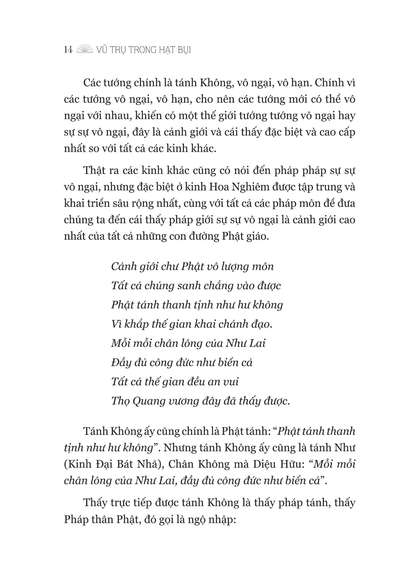 Vũ Trụ Trong Hạt Bụi - Đi Vào Kinh Hoa Nghiêm - Nguyễn Thế Đăng