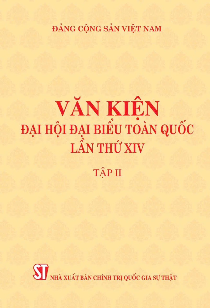 Bộ 2 Tập Văn Kiện Đại Hội Đại Biểu Toàn Quốc Lần Thứ XIV - Đảng Cộng sản Việt Nam