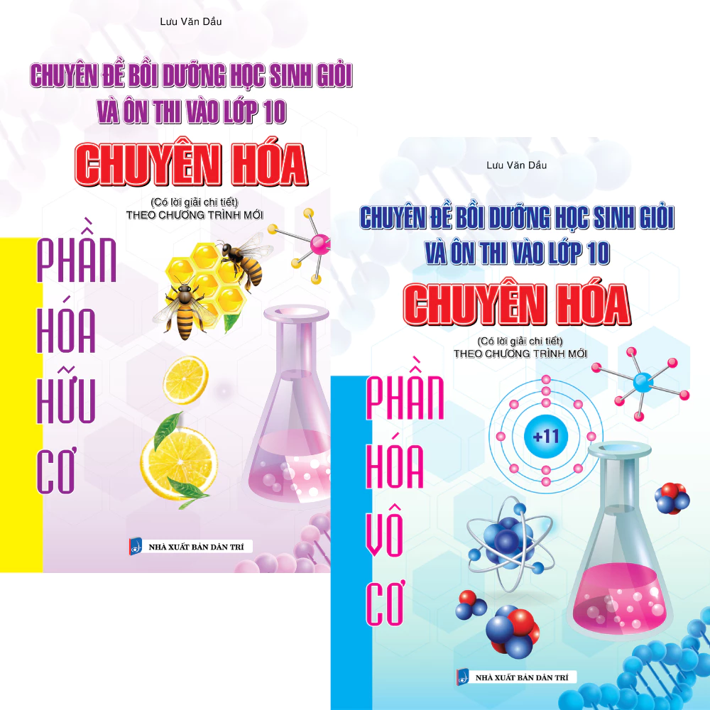 Combo 2 Cuốn Chuyên Đề Bồi Dưỡng Học Sinh Giỏi Và Ôn Thi Vào Lớp 10 Chuyên Hóa Có Lời Giải Chi Tiết ( Phần Hóa Hữu Cơ + Phần Hóa Vô Cơ )
