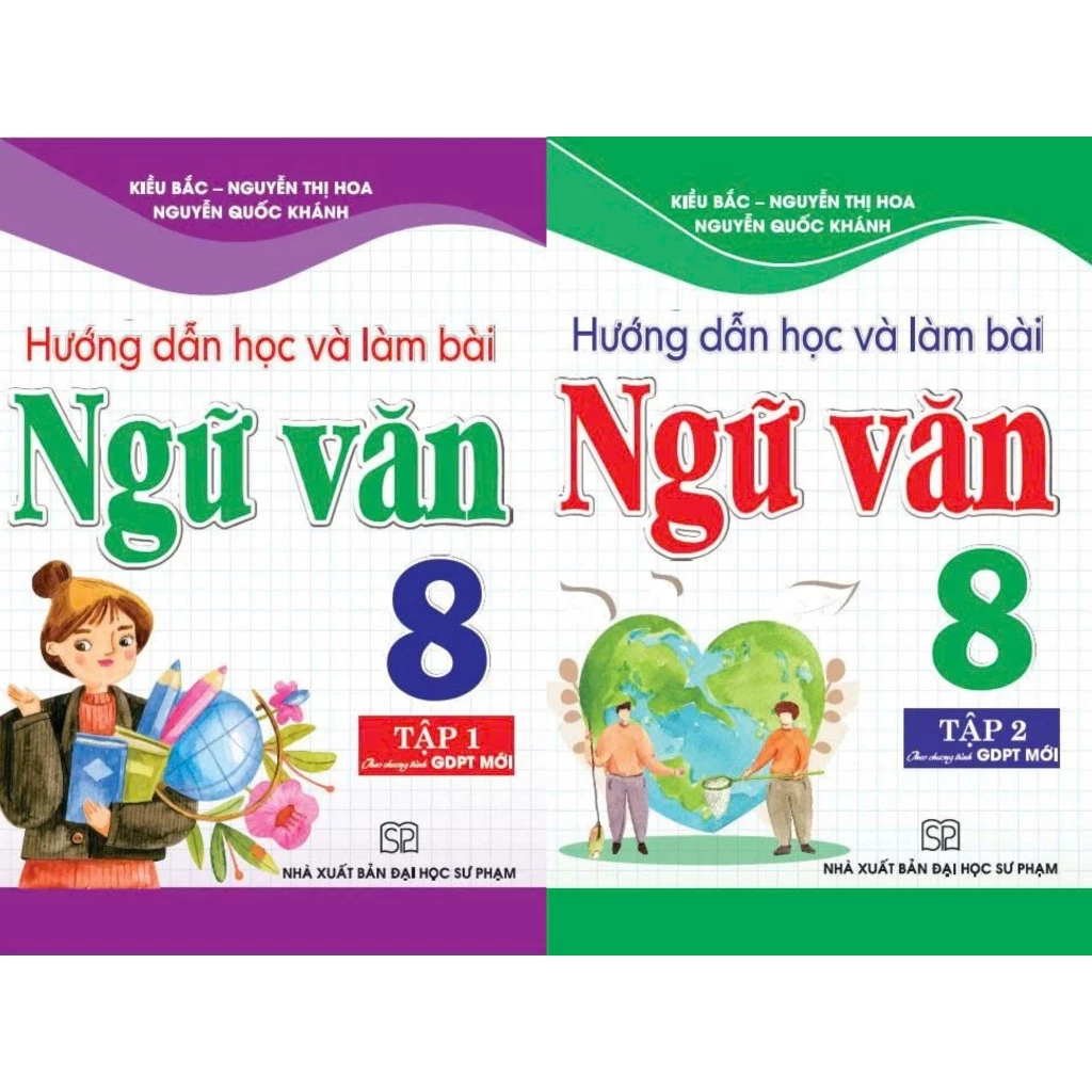 Combo 2 Quyển Hướng Dẫn Học Và Làm Bài Ngữ Văn 8 - Tập 1 + 2 (Bám Sát SGK Kết Nối Tri Thức Với Cuộc Sống) - Kiều Bắc