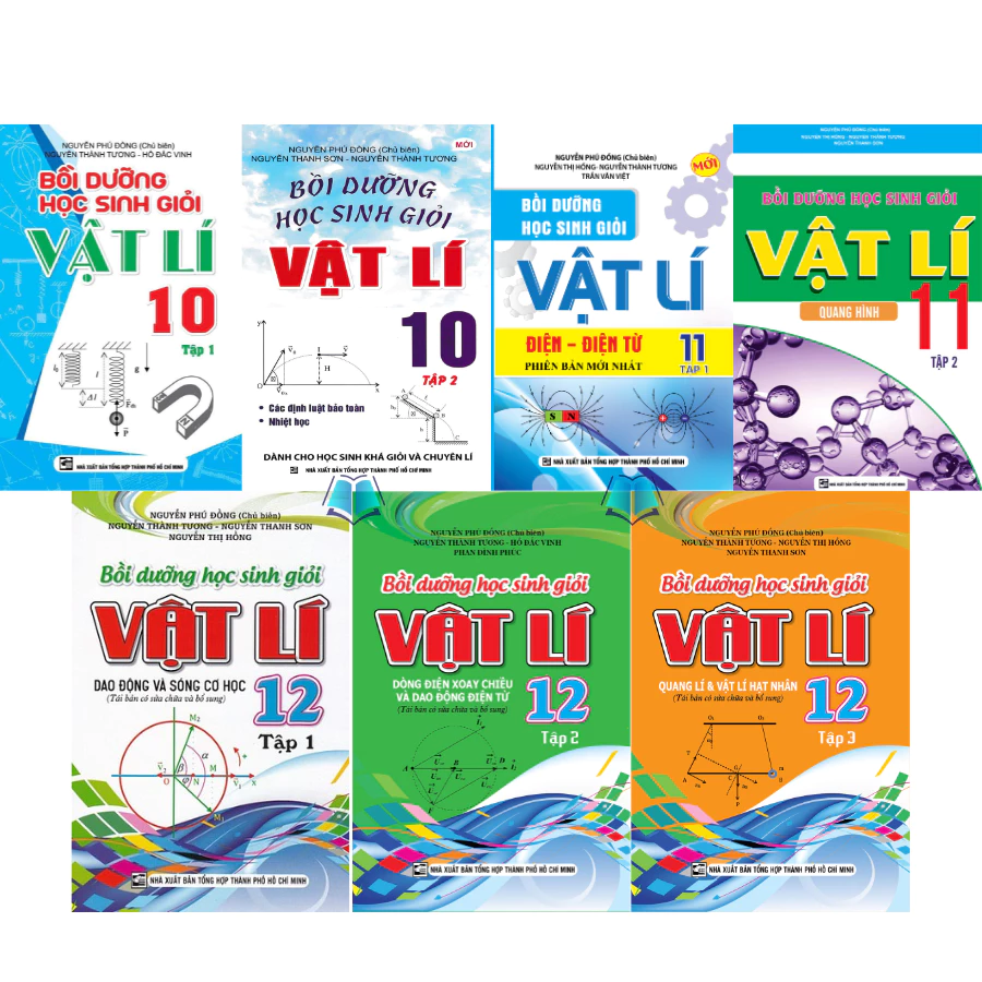 Combo 7 Cuốn Bồi Dưỡng Học Sinh Giỏi Vật Lí THPT ( Lớp 10 + 11 + 12 ) - Nguyễn Phú Đồng