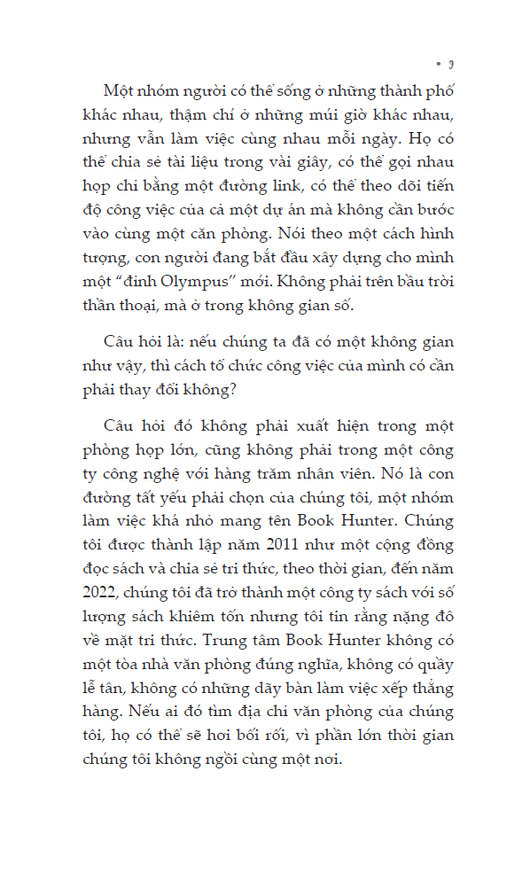 Văn Phòng Trên Mây - Tư Duy Ngoài Hộp - Đội Ngũ Book Hunter