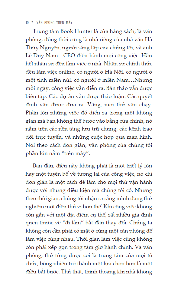 Văn Phòng Trên Mây - Tư Duy Ngoài Hộp - Đội Ngũ Book Hunter