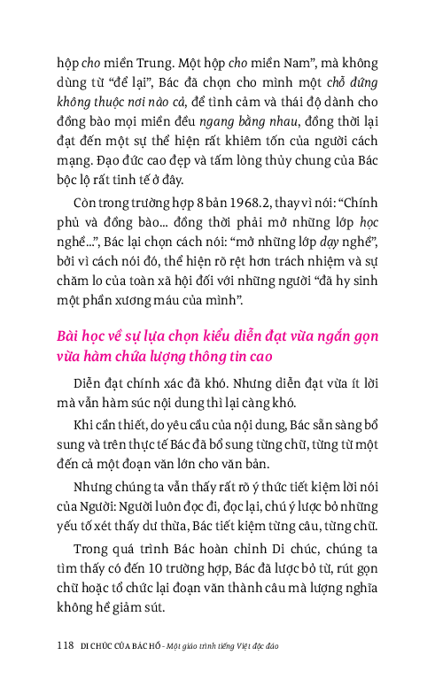 Di Sản Hồ Chí Minh - Di Chúc Của Bác Hồ - Một Giáo Trình Tiếng Việt Độc Đáo - Dương Thành Truyền