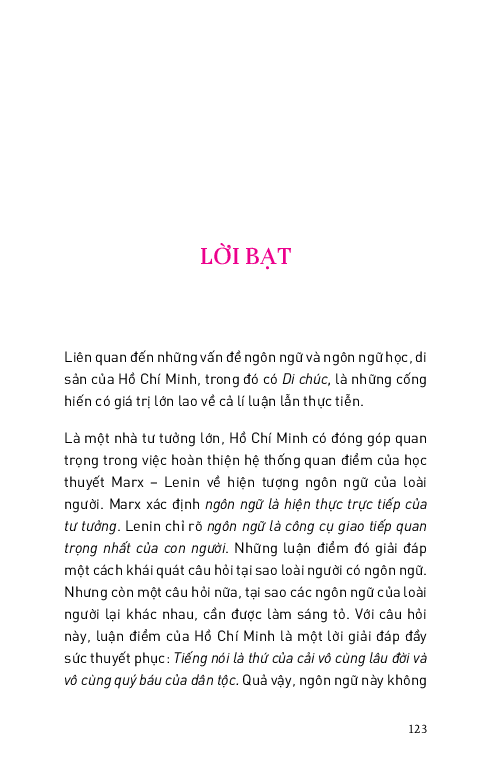 Di Sản Hồ Chí Minh - Di Chúc Của Bác Hồ - Một Giáo Trình Tiếng Việt Độc Đáo - Dương Thành Truyền