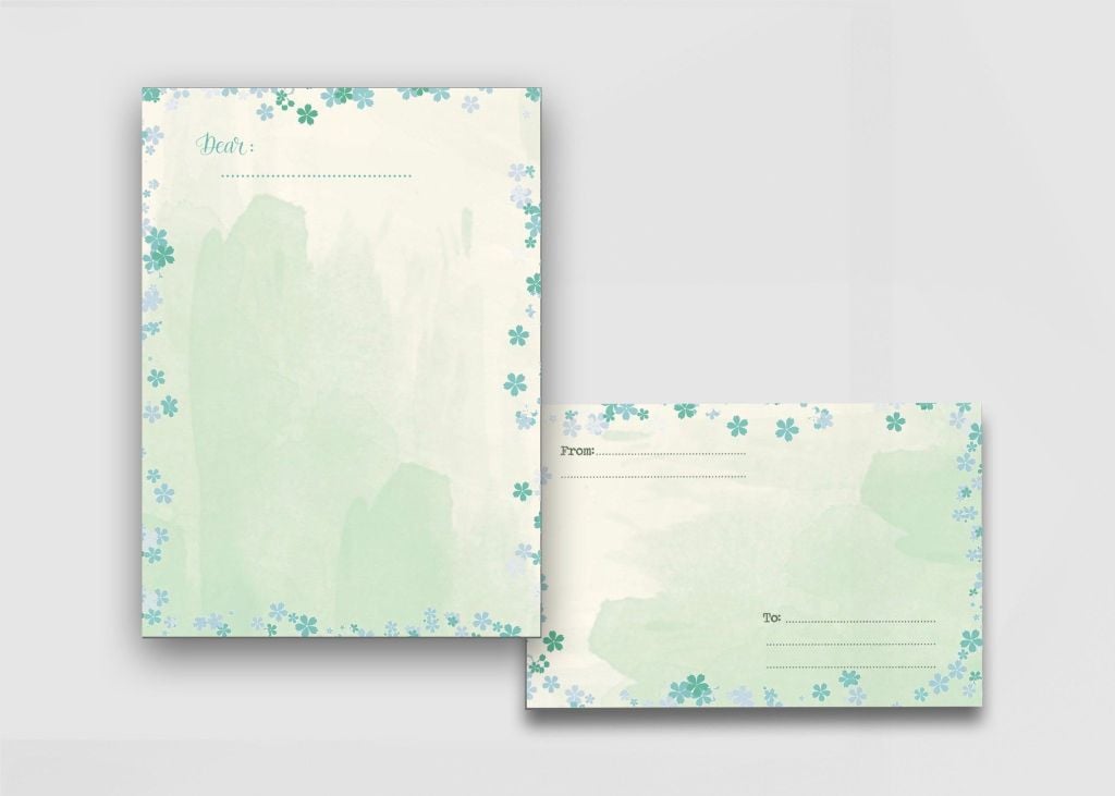 Combo Giấy Viết Thư Xanh Biếc (5b/ Xấp)