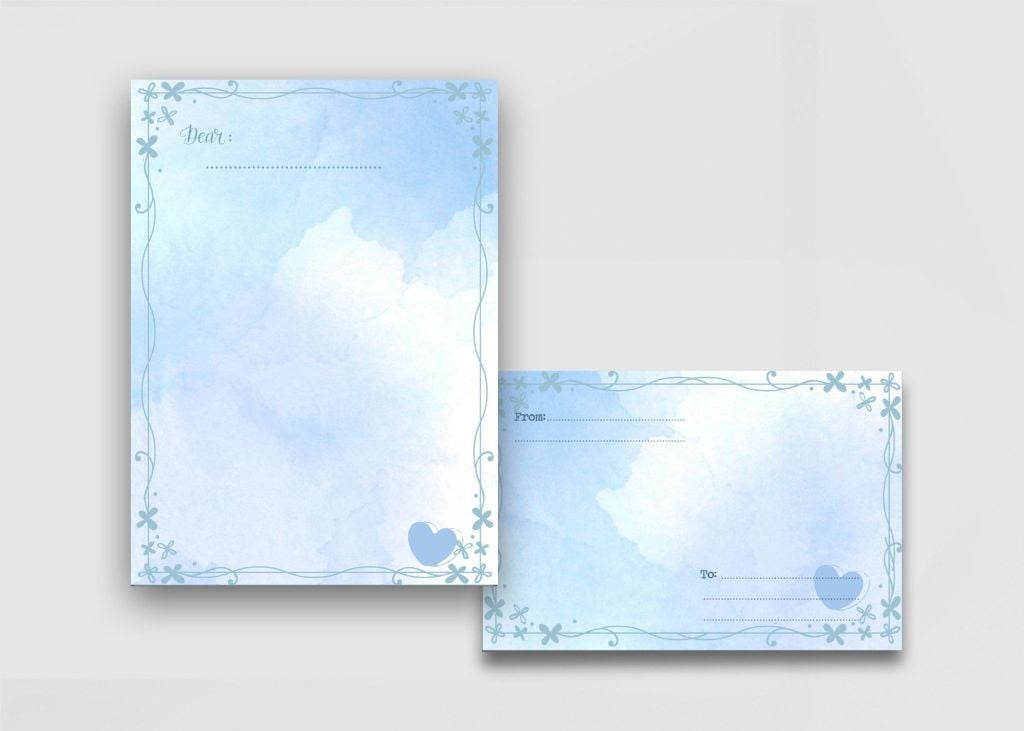 Combo Giấy Viết Thư Mây Lang Thang (5b/ Xấp)