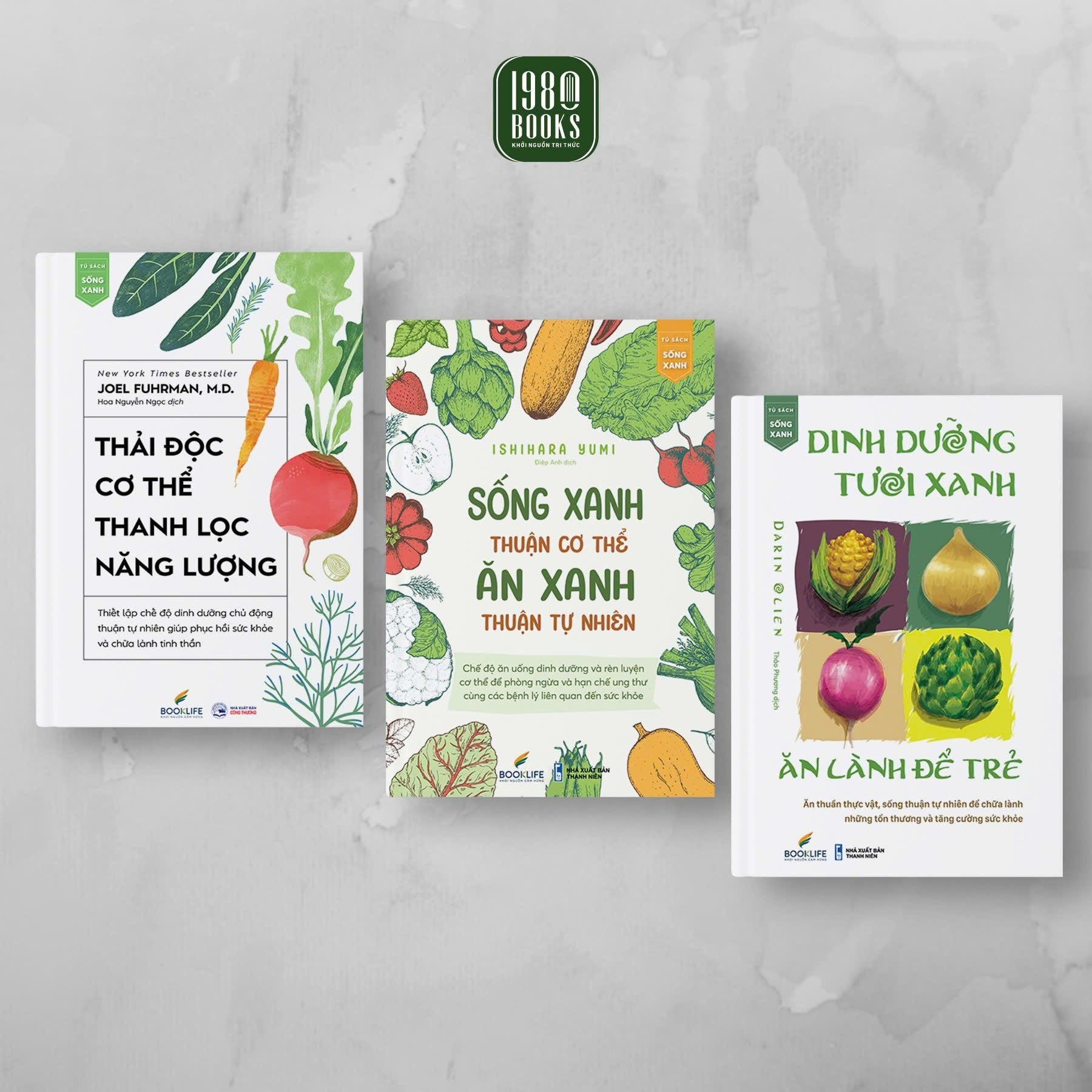 Combo 3 Quyển Sống Sạch Để Xanh Ăn Lành Để Trẻ ( Thải Độc Cơ Thể - Thanh Lọc Năng Lượng + Dinh Dưỡng Tươi Xanh - Ăn Lành Để Trẻ + Sống Xanh Thuận Cơ Thể - Ăn Xanh Thuận Tự Nhiên ) - Nhiều Tác Giả