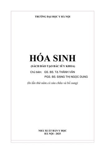  Hóa Sinh (Đào Tạo Bác Sĩ Y Khoa) - ĐH Y Hà Nội 