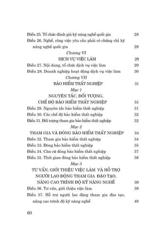  Luật Việc Làm 2025  - Quốc hội - (NXB CTQG) 