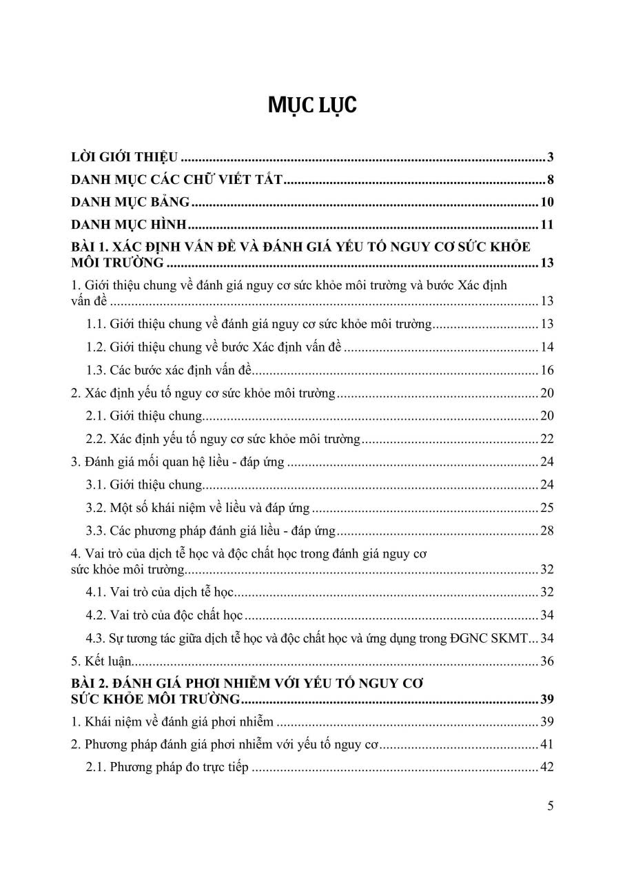 Đánh Giá Và Quản Lý Nguy Cơ Sức Khỏe Môi Trường - PGS.TS. Trần Thị Tuyết Hạnh