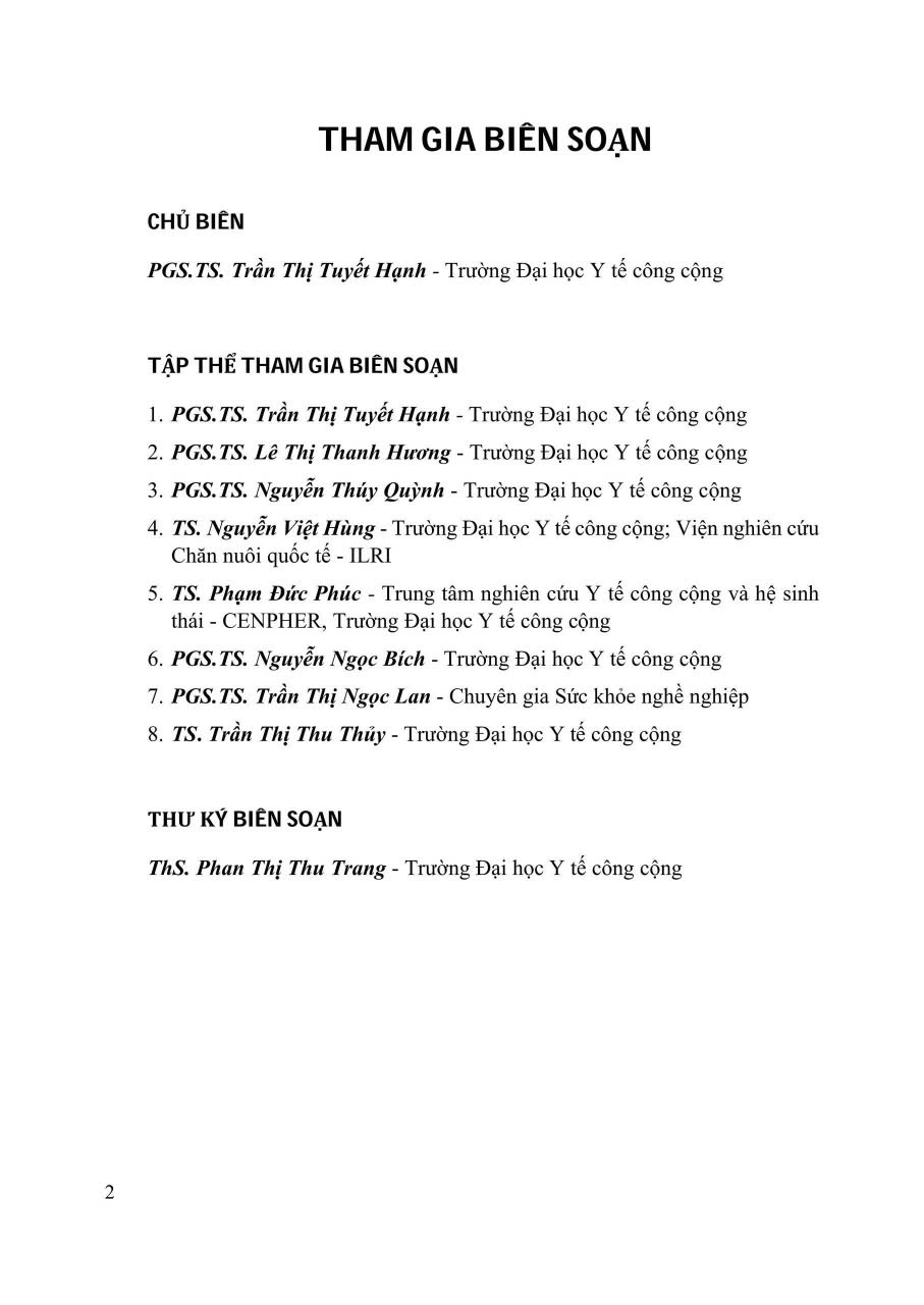 Đánh Giá Và Quản Lý Nguy Cơ Sức Khỏe Môi Trường - PGS.TS. Trần Thị Tuyết Hạnh