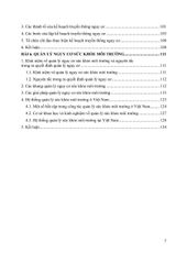 Đánh Giá Và Quản Lý Nguy Cơ Sức Khỏe Môi Trường - PGS.TS. Trần Thị Tuyết Hạnh