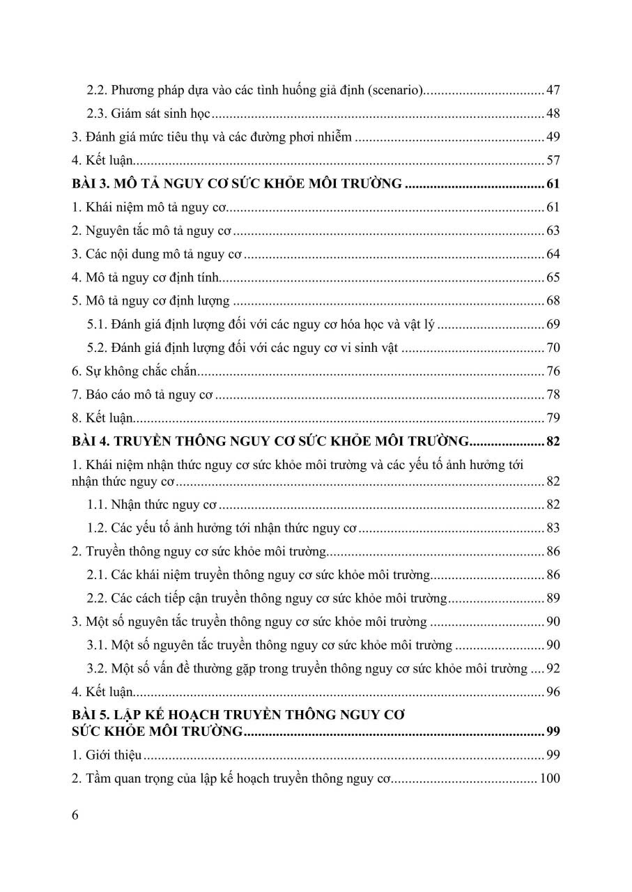 Đánh Giá Và Quản Lý Nguy Cơ Sức Khỏe Môi Trường - PGS.TS. Trần Thị Tuyết Hạnh