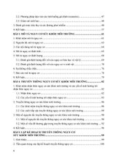 Đánh Giá Và Quản Lý Nguy Cơ Sức Khỏe Môi Trường - PGS.TS. Trần Thị Tuyết Hạnh