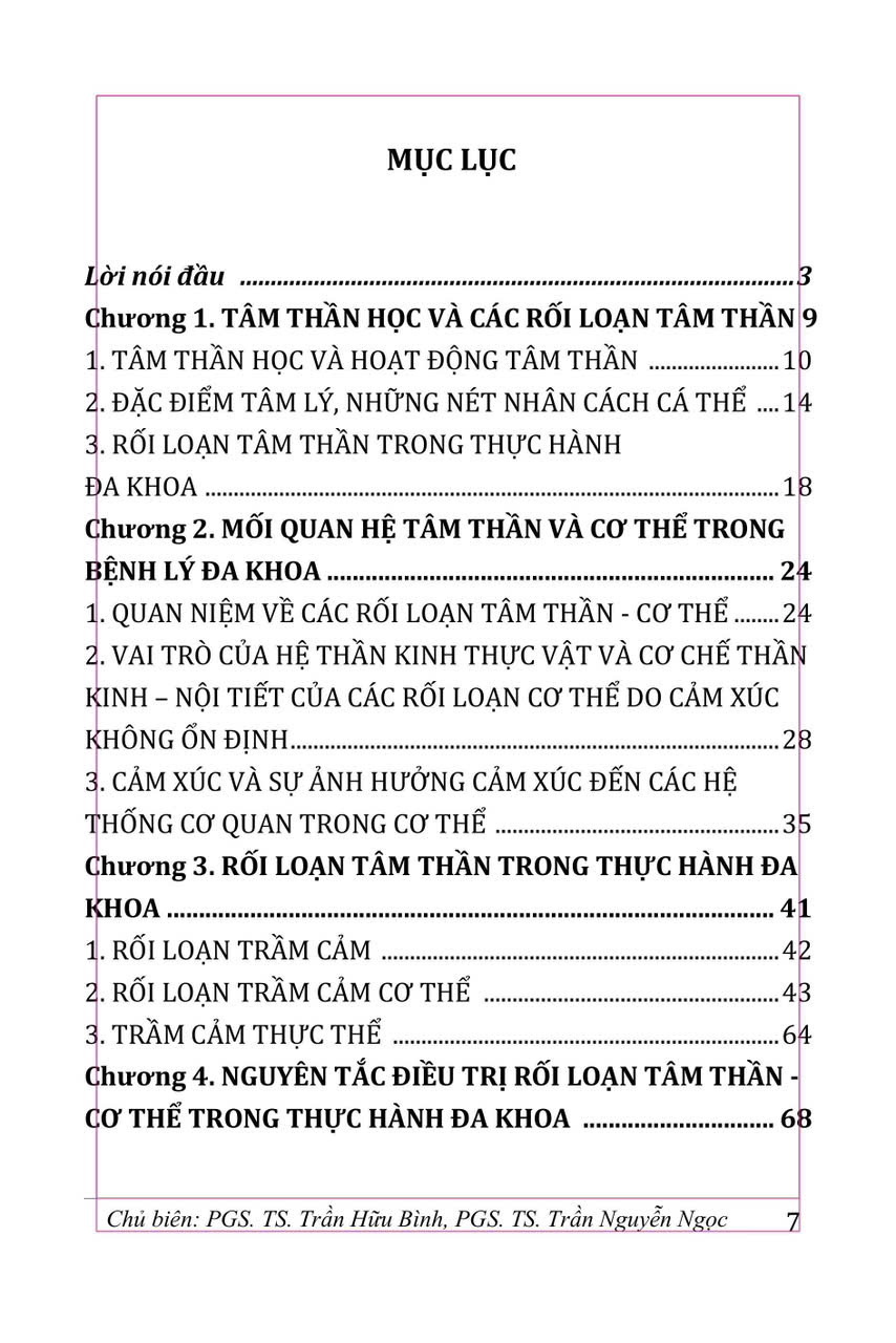 Rối Loạn Tâm Thần Trong Thực Hành Đa Khoa (Sách Tham Khảo) - PGS. TS. Trần Hữu Bình, PGS.TS. Trần Nguyễn Ngọc