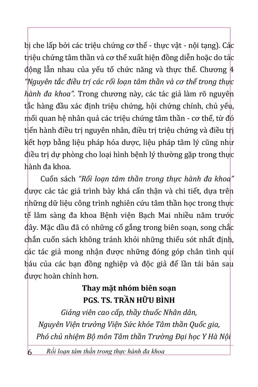 Rối Loạn Tâm Thần Trong Thực Hành Đa Khoa (Sách Tham Khảo) - PGS. TS. Trần Hữu Bình, PGS.TS. Trần Nguyễn Ngọc