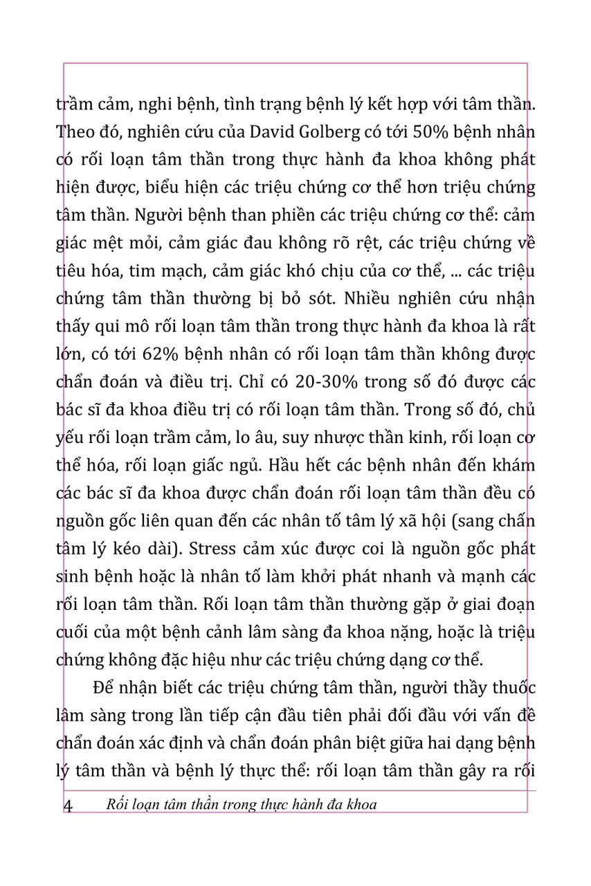 Rối Loạn Tâm Thần Trong Thực Hành Đa Khoa (Sách Tham Khảo) - PGS. TS. Trần Hữu Bình, PGS.TS. Trần Nguyễn Ngọc
