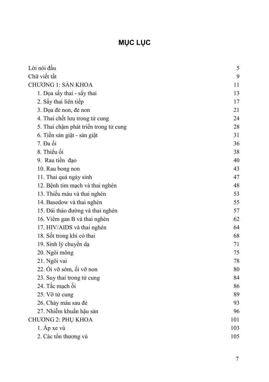 Hướng Dẫn Chẩn Đoán Và Điều Trị Các Bệnh Sản Phụ Khoa - Bộ Y Tế