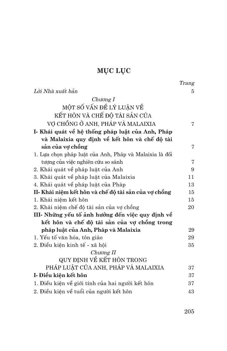 Kết Hôn Và Chế Độ Tài Sản Của Vợ Chồng Trong Pháp Luật Một Số Nước Và Kinh Nghiệm Cho Việc Hoàn Thiện Pháp Luật Việt Nam - TS. Bùi Minh Hồng (Chủ Biên)