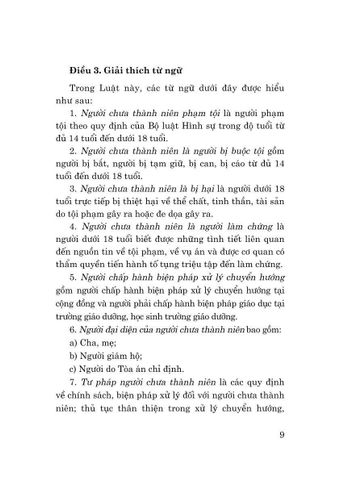  Luật Tư Pháp Người Chưa Thành Niên Năm 2024 (Sửa Đổi, Bổ Sung Năm 2025) - Quốc hội 