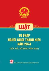 Luật Tư Pháp Người Chưa Thành Niên Năm 2024 (Sửa Đổi, Bổ Sung Năm 2025) - Quốc hội