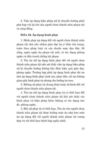  Luật Tư Pháp Người Chưa Thành Niên Năm 2024 (Sửa Đổi, Bổ Sung Năm 2025) - Quốc hội 